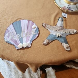 Shore living starfish and/or seashell coastal wall decor 2 for 20